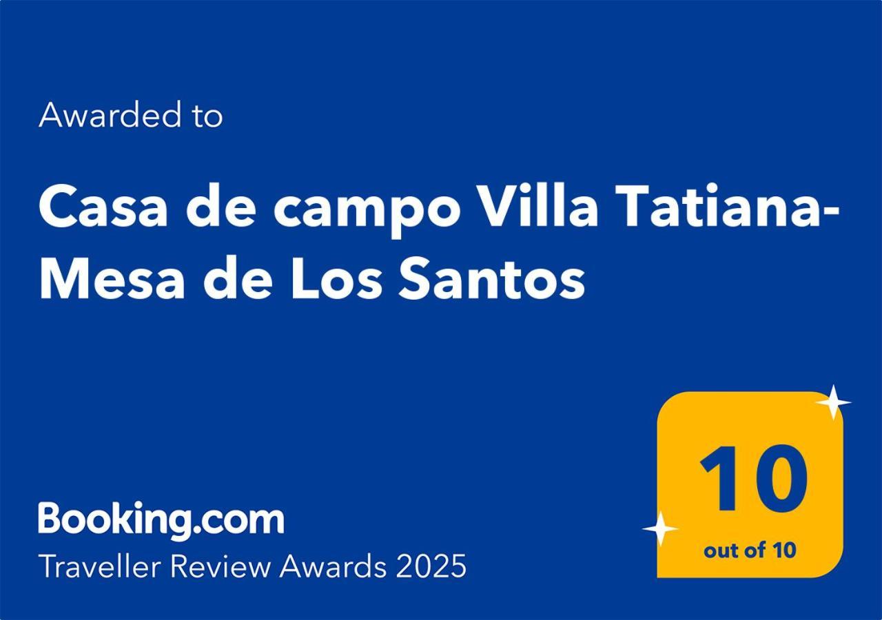 Casa De Campo Villa Tatiana- Mesa De Los Santos Exterior photo